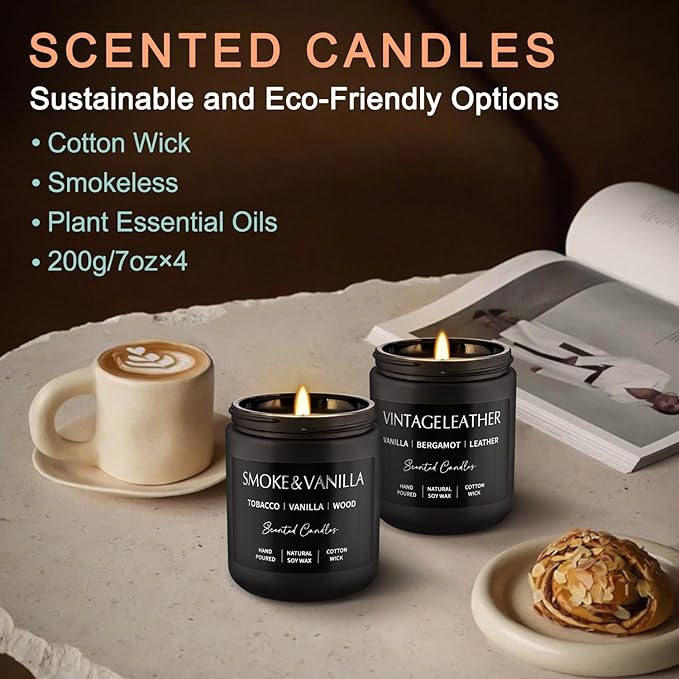 4Psc Scented Candles Set, 7oz Gifts - Image 7