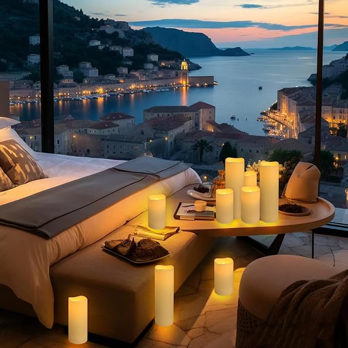 Set of 24 Waterproof Outdoor Flameless Candles, Realistic LED Candles - Image 9