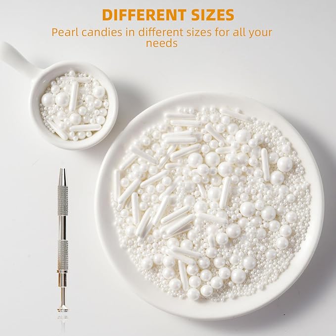 Kasvan White Mix Sugar Sprinkles - Image 2
