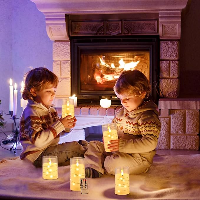 Aignis Flickering Flameless Candles Battery Operated Candles LED Candles - Image 5