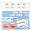 Bliss and Beyond USA Eyebrow Tattoo Stickers Waterproof – 30-Pair Deluxe Box | by BlissandBeyondUSA