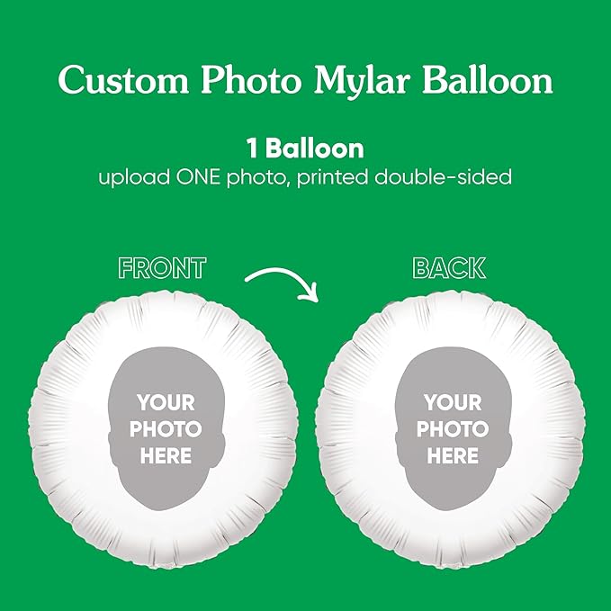 Big Dot of Happiness Personalized Fun Face Photo Balloons, Custom Birthday - Image 3