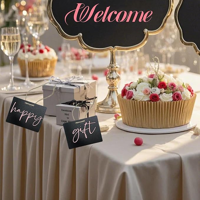20 Pack Mini Chalkboard Signs for Food Buffet Table Reusable Catering Labels - Image 4