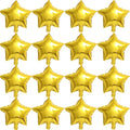 50 Pieces 10" Gold Foil Star Balloons by PSKJATIN