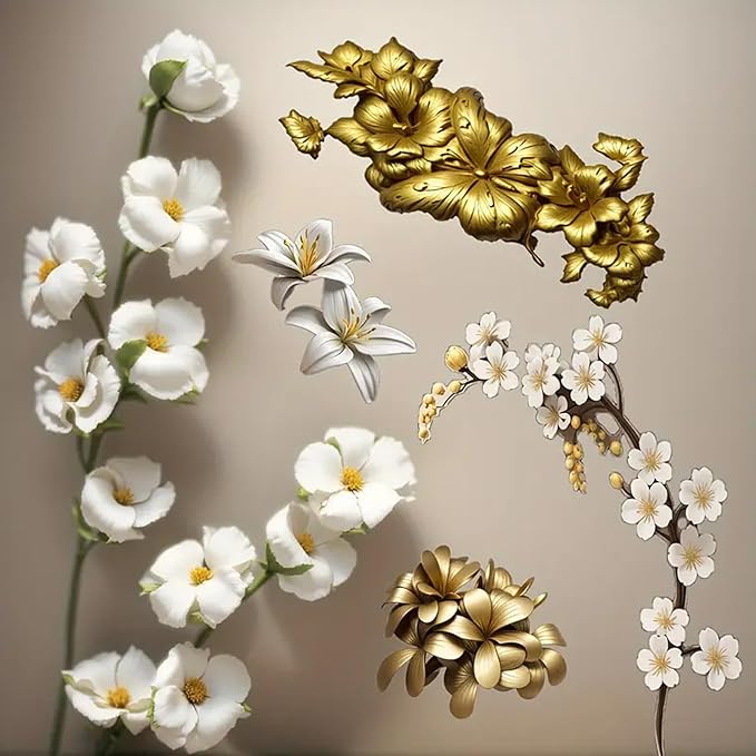 1 Pcs 3D Embossed Flower Fondant Mold, Exquisite Butterfly Lily Chocolate - Image 2