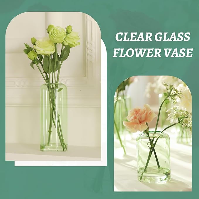 12Pcs Bud Vases Set, Glass Flower Vase - Image 4
