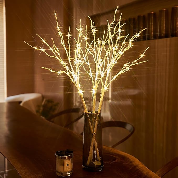Birchlitland Lighted Birch Branch by Birchlitland