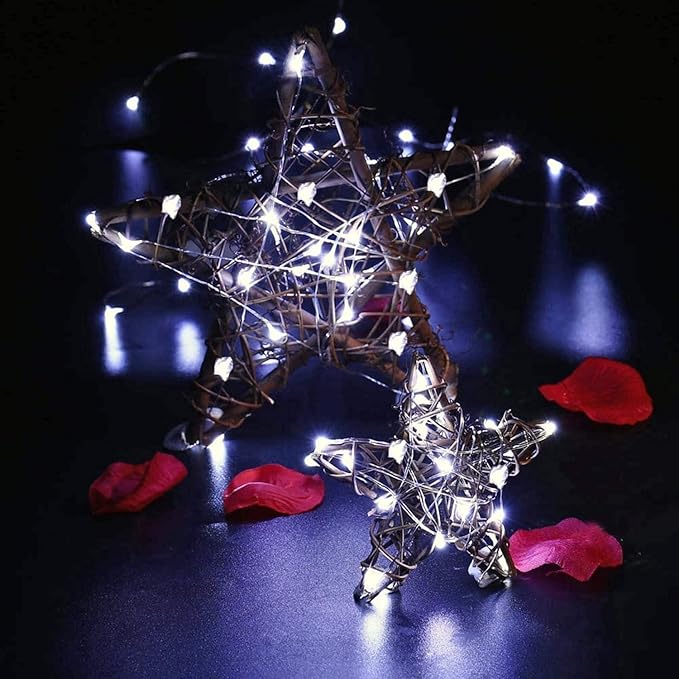 10 Pack Fairy Lights Battery Operated - 7ft 20 LED Twinkle Lights Copper Wire - Image 4
