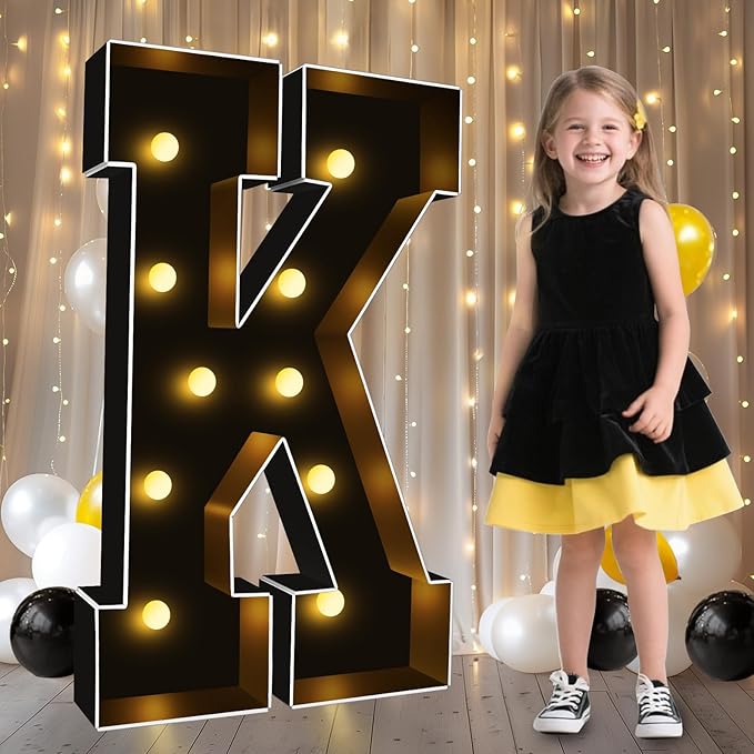 Pooqla 3FT Marquee Light Up Letters, Giant Mosaic Letter by Pooqla