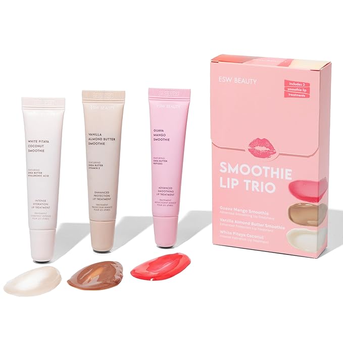 ESW Beauty Smoothie Lip Treatment Set – White Pitaya Coconut, Guava Mango & by ESWBeauty