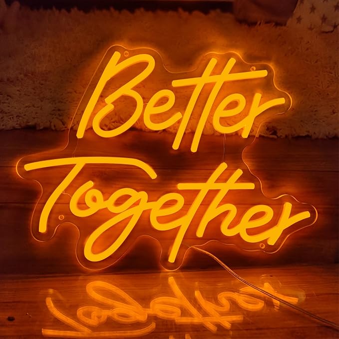 Better Together Neon Sign Better Together Wall Decor, Wedding Neon Sign Light - Image 8