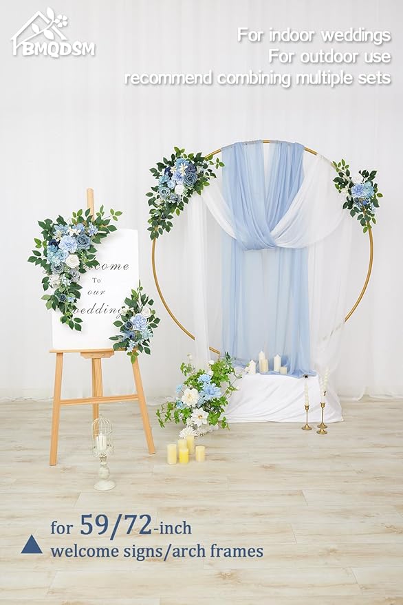 Pack of 2 Artificial Flowers for Backdrop Decoration, Wedding Arch Flowers - Image 6
