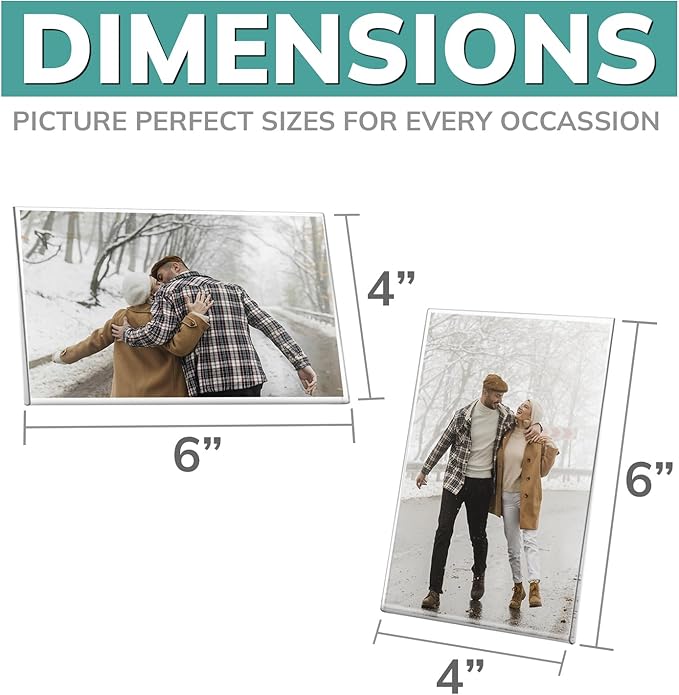 pbf 3-Pack 4x6 & 3-Pack 6x4 Magnetic Picture Frames - Image 2