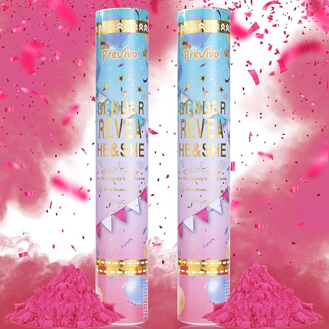 Previvo Gender Reveal Confetti Powder Cannon by Previvo