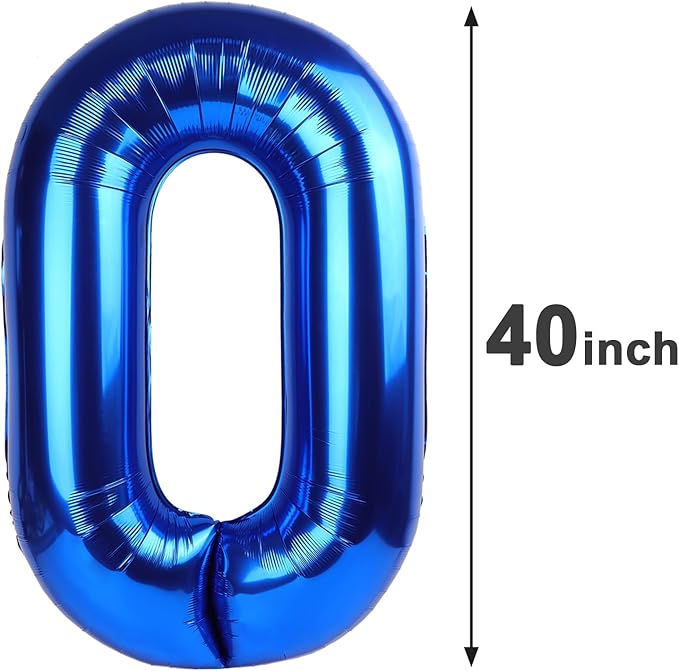 Giant Navy Blue 100 Balloon Number 40 Inch, 100 Number Balloons Birthday - Image 3