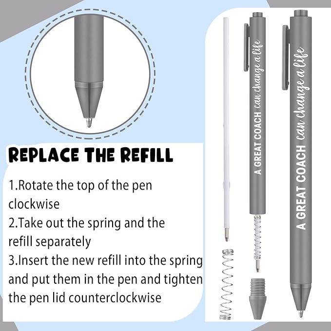24 Pcs Coaches Appreciation Gifts Ballpoint Pen Sports Thank You Work Pen - Image 5