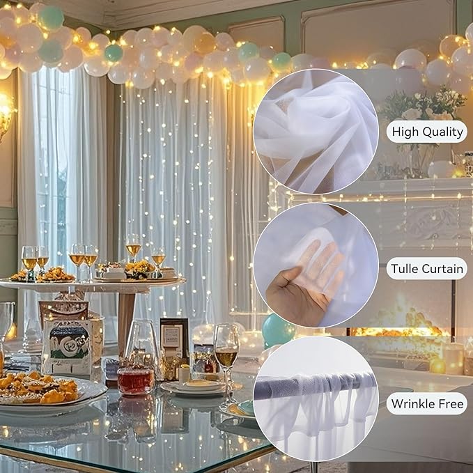 10×10ft Tulle Backdrop Curtains - Image 4