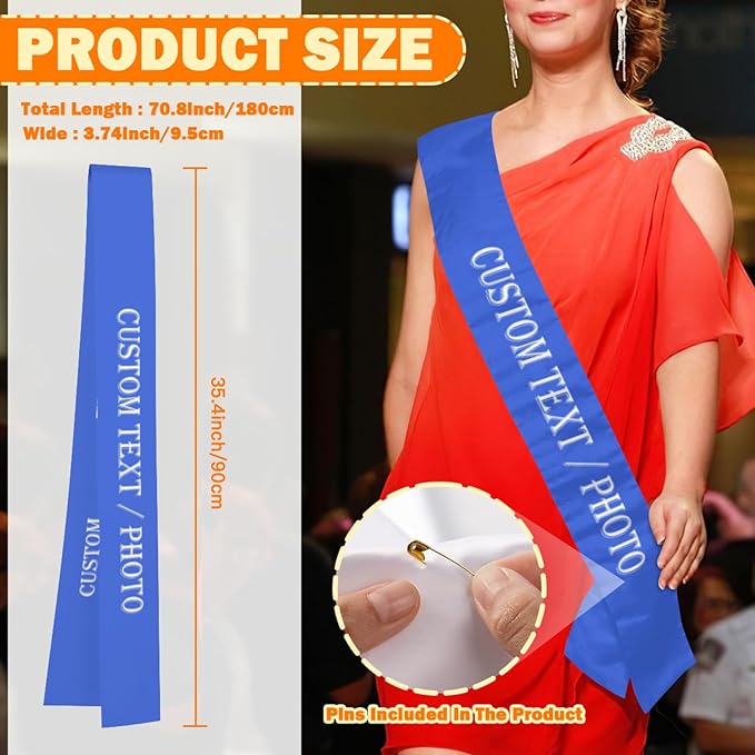 Custom Sash, Personalized Birthday Sash - Image 3