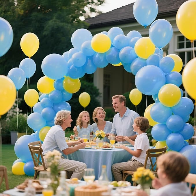KAWKALSH Baby Blue Balloon Arch Kit 111Pcs 18 12 5 Inch Latex Party Balloons - Image 7