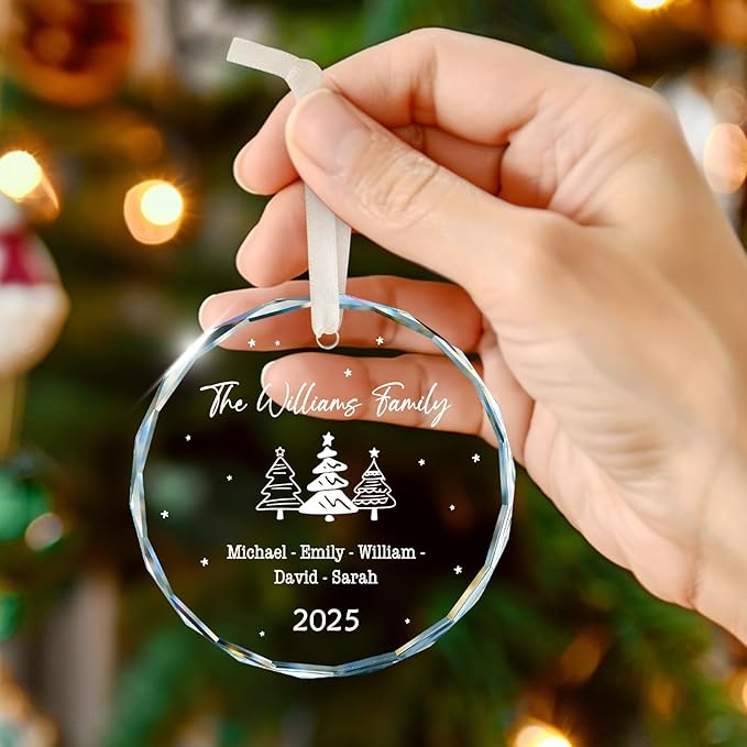 Family Christmas Ornaments 2025 Personalized, Family Ornaments - Image 4