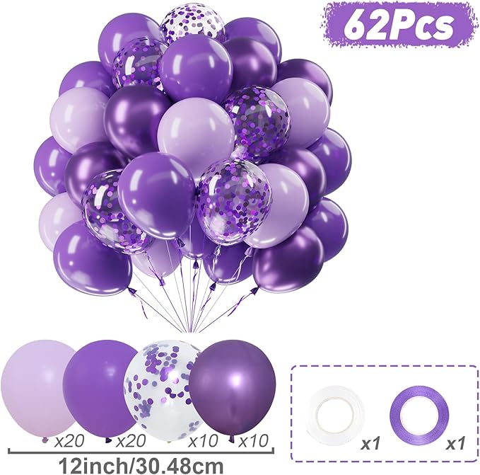 Netnology Purple Balloons Set - Image 2