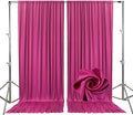 10ft x 10ft Fuchsia Backdrop Curtains by Tisspoms