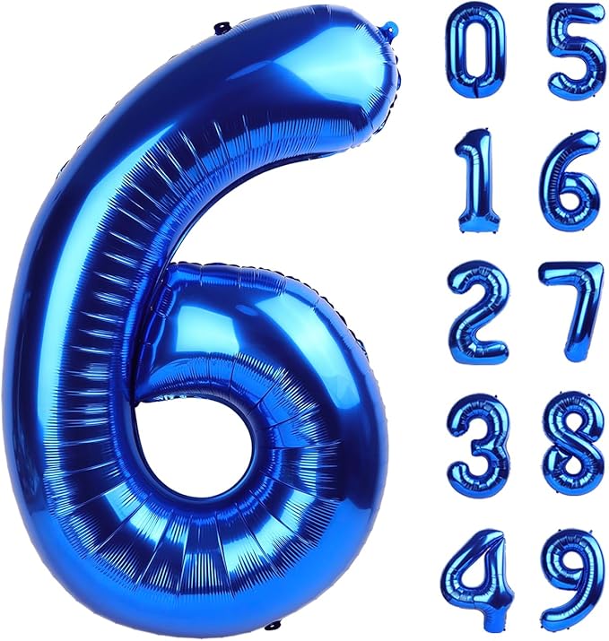Navy blue number balloon 2026 by Upgesy