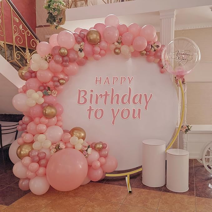 7.2ft Round Backdrop Stand, Stable Balloon Arch Stand, Metal Wedding Arch - Image 8