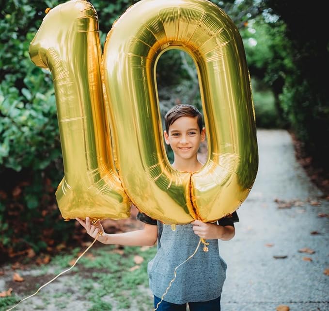 40 Inch Number 0 Balloon for Baby Birthday Decoration, Digital 0 Balloons Large - Image 3