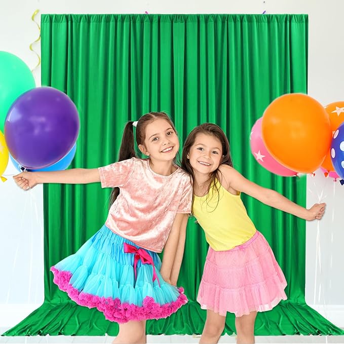 10ft x 10ft Grass Green Backdrop Curtains - Image 6