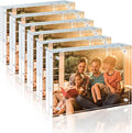 Egofine 6x8 Acrylic Frame 6 Pack, 20mm Thicker Frameless Clear Picture Frame by Egofine