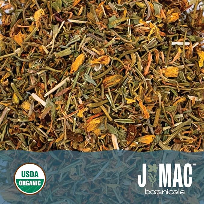 J Mac Botanicals, Organic St John's Wort Hypericum perforatum Loose Leaf Herbal - Image 7