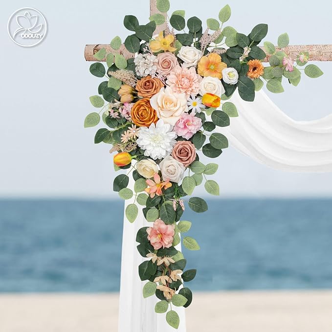 Wedding Arch Flowers Kit, Artificial Flower Arch Decor - Image 3