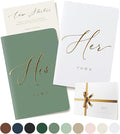 ARTESORI Wedding Vow Book for Her & Him, Soft Touch, 28 Lined Pages, Wedding by Artesori