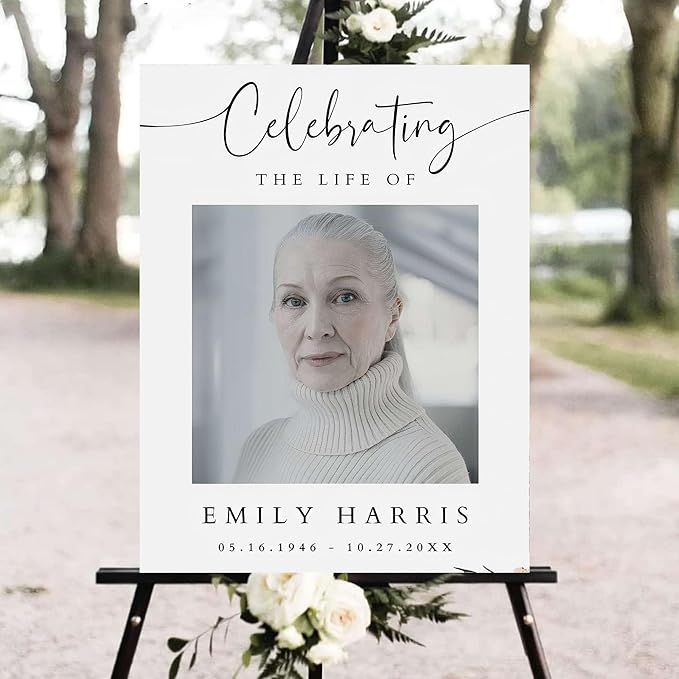 Personalized Funeral Welcome Signs, Celebration Of Life Yard Sign, Celebration - Image 2