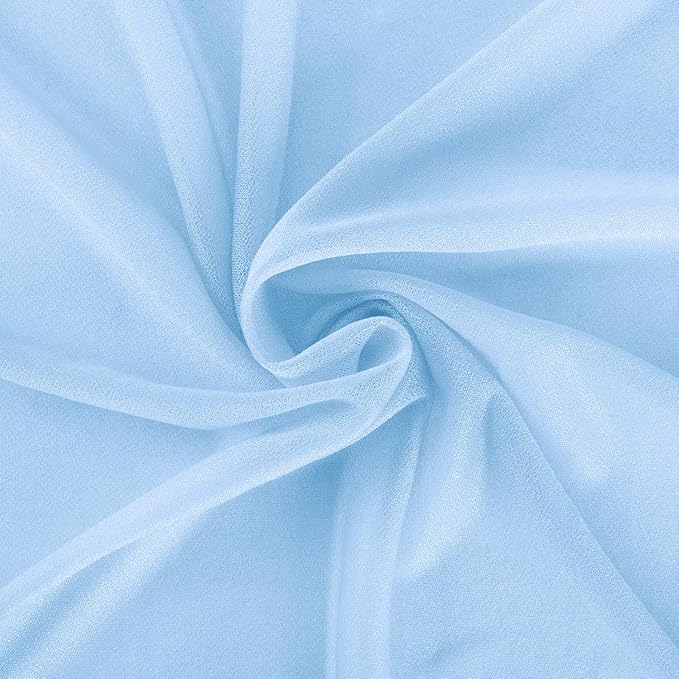 Baby Blue Wedding Arch Draping Fabric 2 Panels 29" x 20 FT Blue Wedding Drapes - Image 6