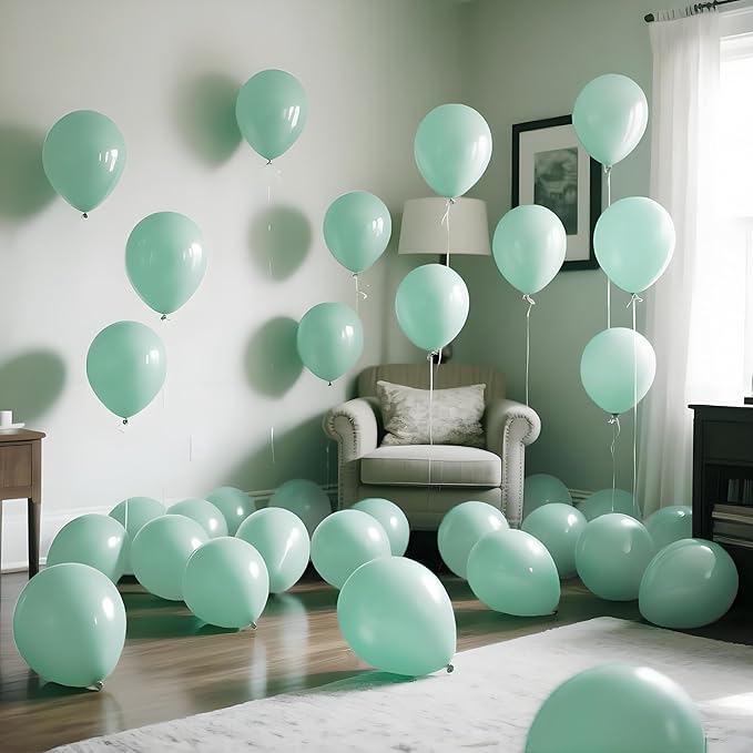 110pcs Pastel Green Balloon 12 Inch, Pastel Green Latex Balloons - Image 5