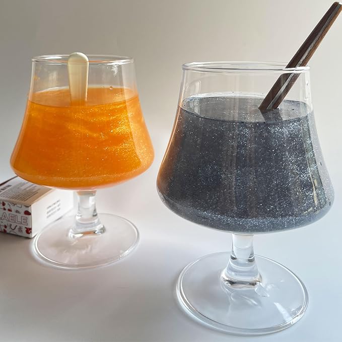 Orange Edible Glitter Black Glimmer Powder - Image 2