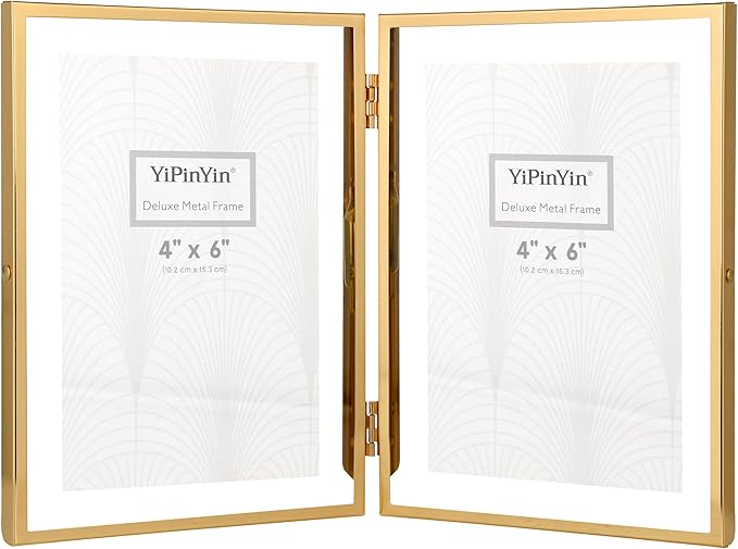 Gold 5x7'' Double Floating Frame - Image 8
