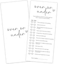 Bridal Shower Games, Over or Under, Wedding Shower Games by Tsunerrorami