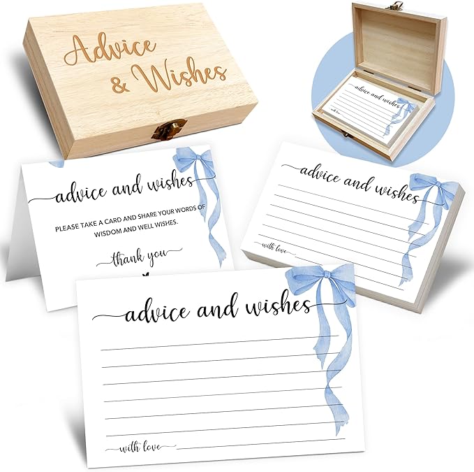 Advice and Wishes Cards Box, Well Wishes Box by CrocothemisArt