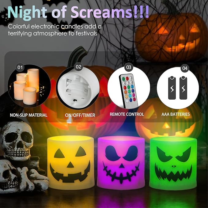 Halloween Flameless Candles - Image 4