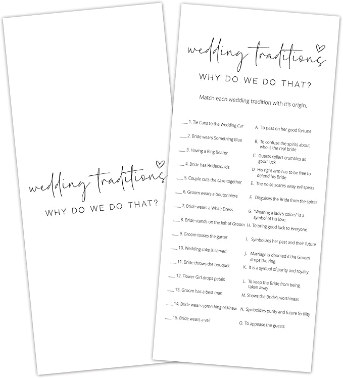 Bridal Shower Games, Why Do We Do That, Wedding Shower Games by Tsunerrorami