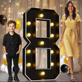 Pooqla 4 FT Light Up Marquee Numbers, Giant Letter Big Mosaic Numbers by Pooqla