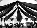 6 Panels Black Ceiling Drapes 5ftx20ft Wedding Chiffon Fabric Arch Draping by fani