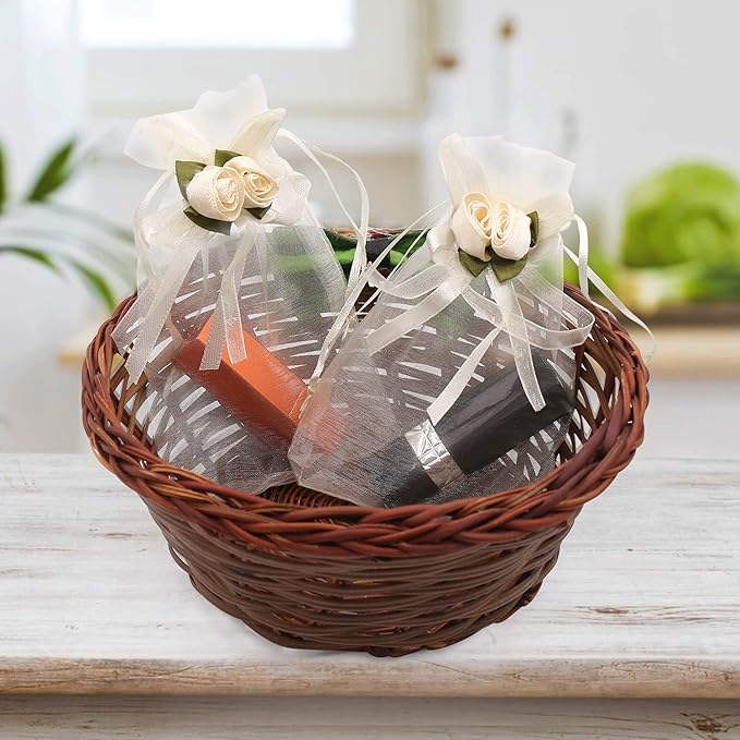 SumDirect Rose Organza Gift Bags - Image 6