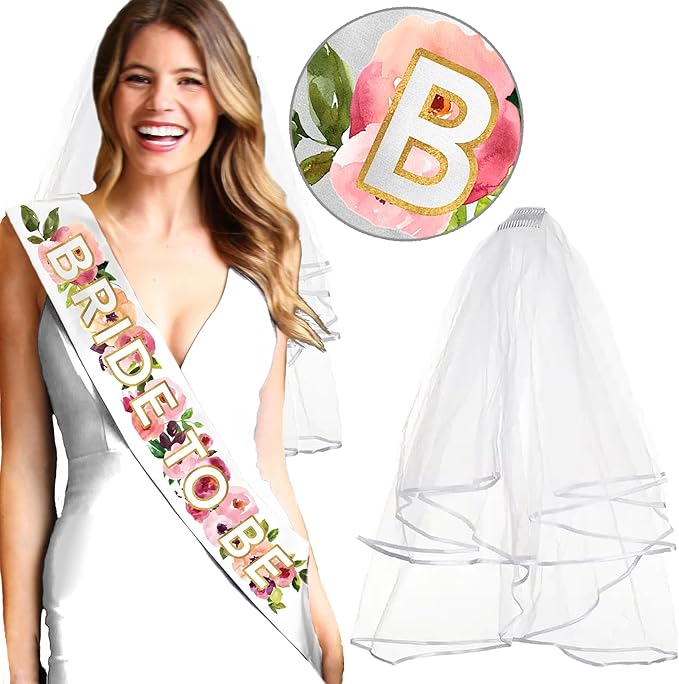 Floral Bride to Be Sash - Image 8