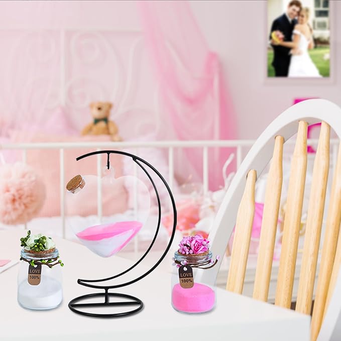 Mqiielle Wedding Unity Sand Ceremony Kit Include Moon Stand Love Bottle Cork 2 - Image 5