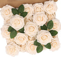 N&T NIETING Artificial Flowers, Cream Roses by NTNIETING