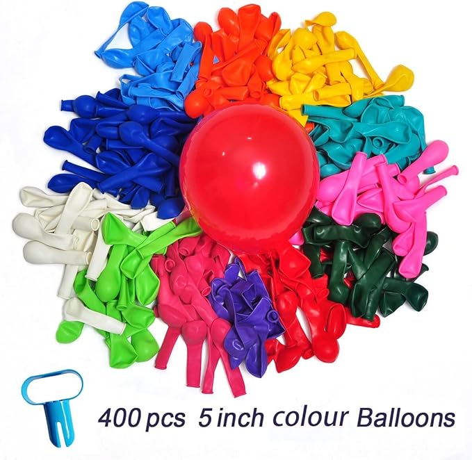 400 Pack Rainbow Balloons - Image 2
